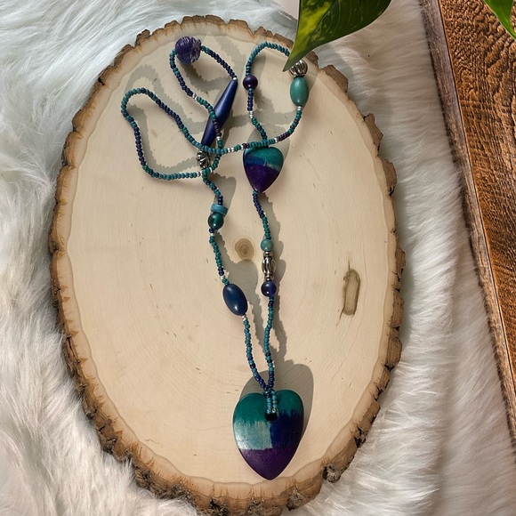 Wooden Heart Necklace - Picture 3 of 4